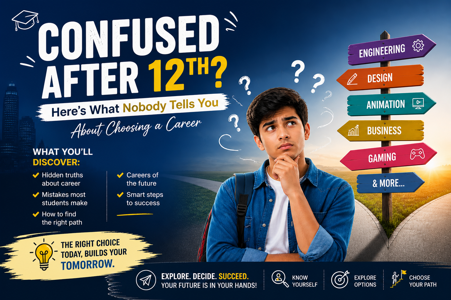 Confused after 12th what career to choose - Arena Animation Dilshad Garden career guide 2026