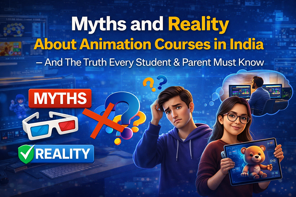Myths & Reality About Animation Courses in India — And The Truth Every Student & Parent Must Know